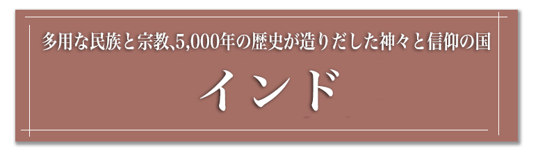 世界第7位の広大な国土と約12億の人口を持つインド